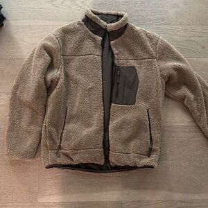 Reversible men’s teddy coat